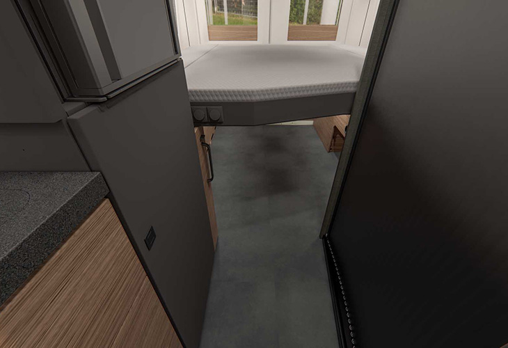 Malibu relax 640 LE XR trap bed ingeklapt