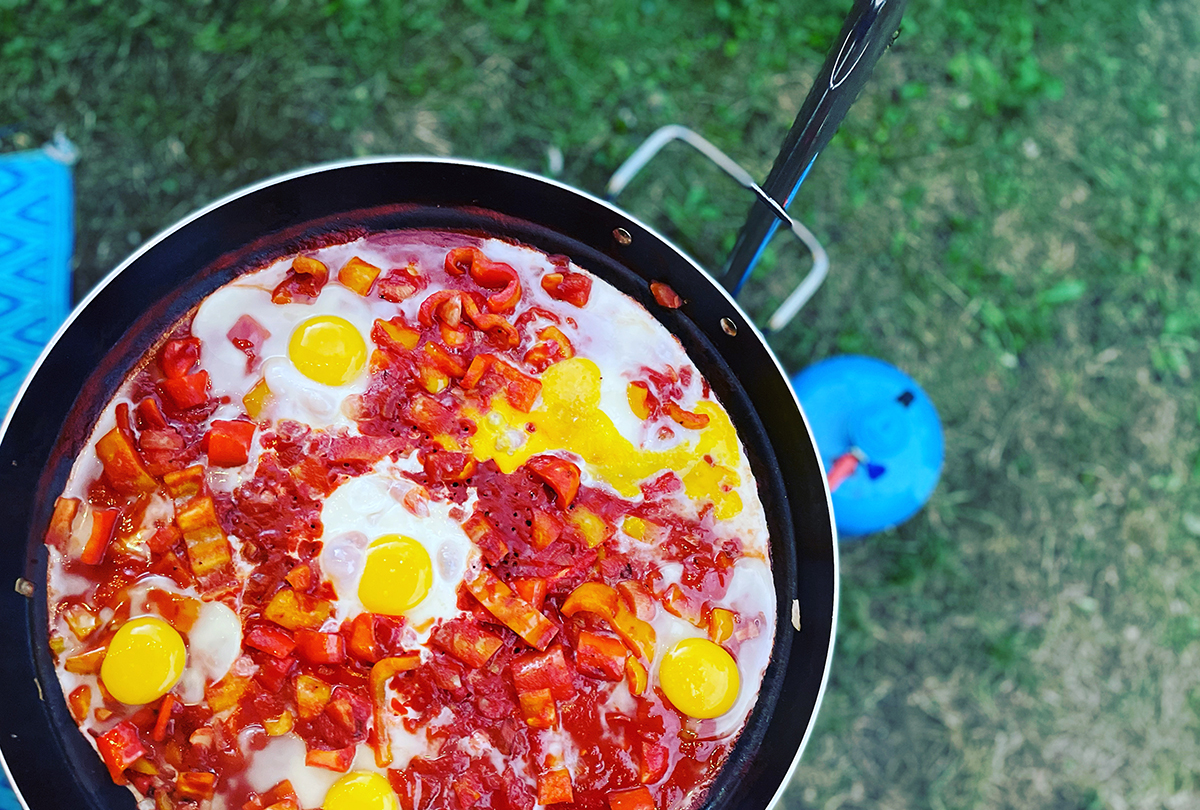 Skottelbraai met shakshuka
