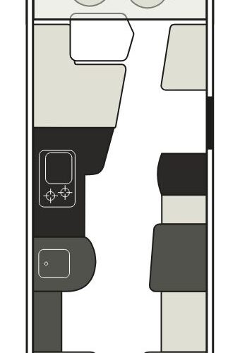 indeling plattegrond hymer b-klasse masterline 880 enkele bedden tandem-as