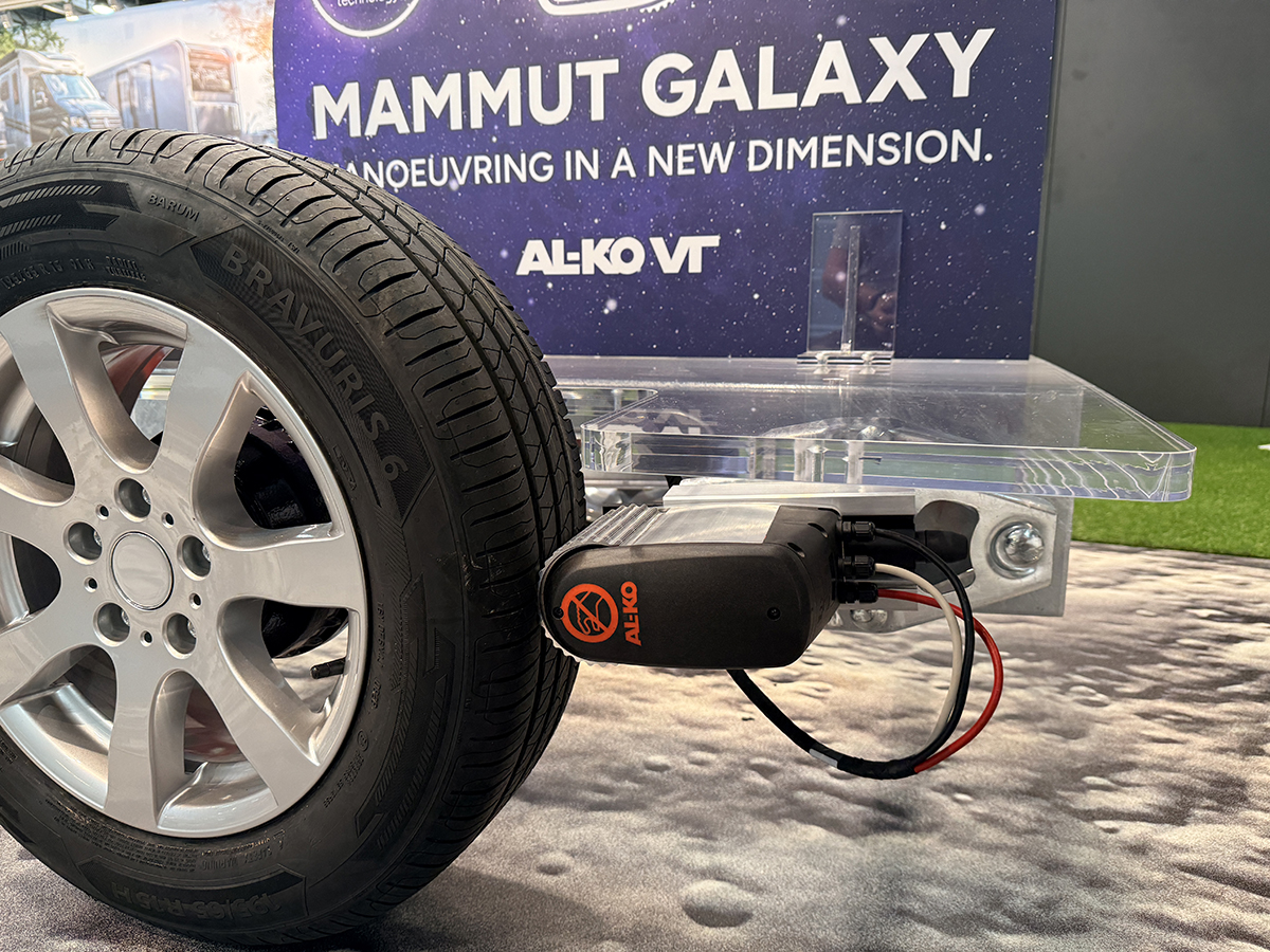 Het AL-KO Mammut Galaxy rangeersysteem op de Caravan Salon 2026