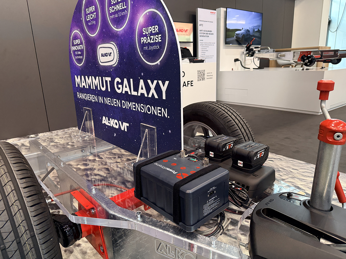 Het AL-KO Mammut Galaxy rangeersysteem op de Caravan Salon 2026
