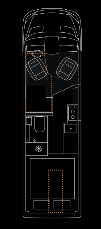 Plattegrond van de Dovra RIG X-710