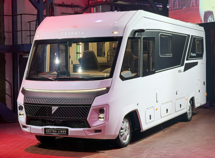 De wereldpremière van de Frankia Noctra Liner op de Caravan Salon 2026 in Düsseldorf