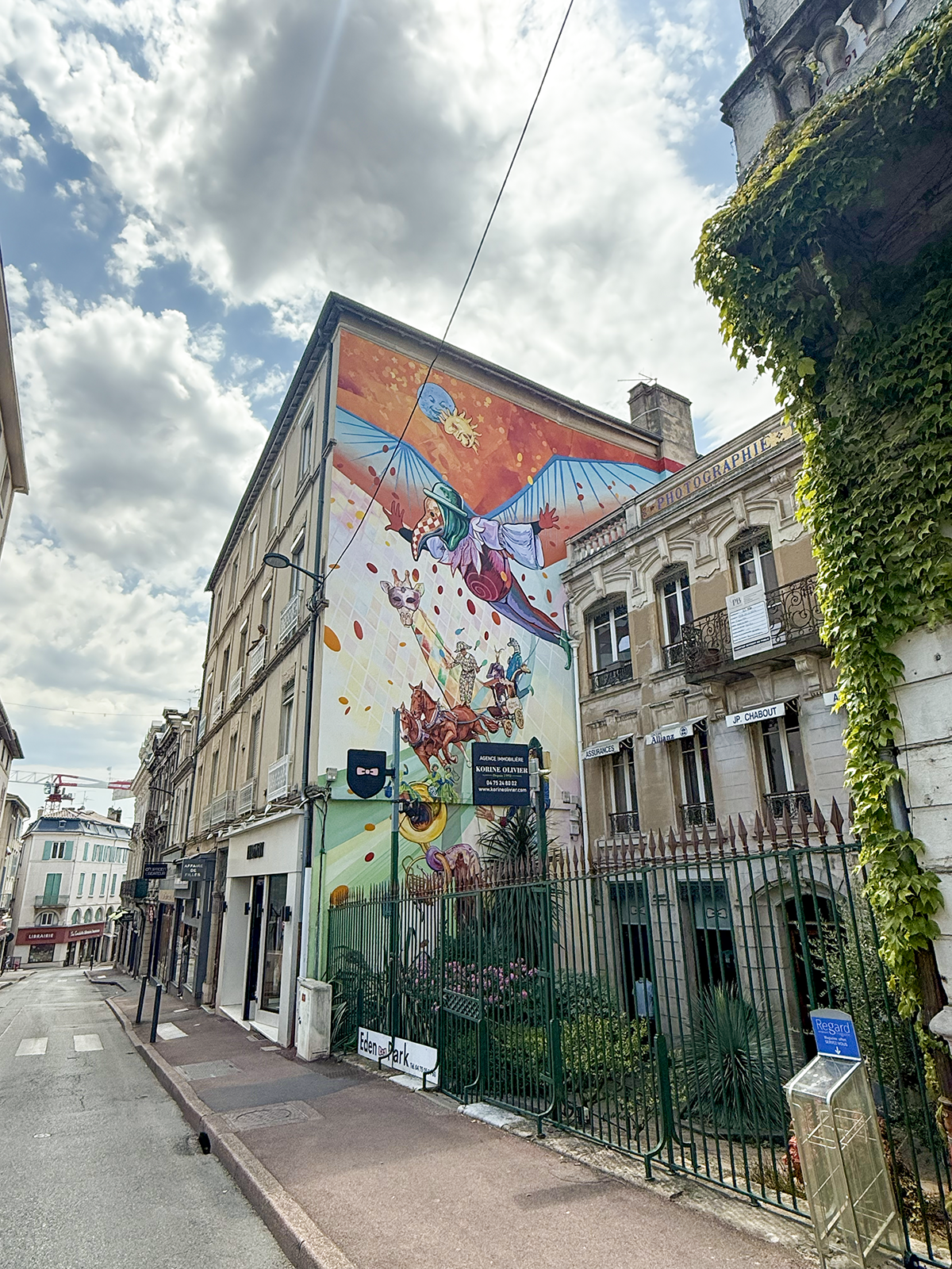Muurschildering in Romans-sur-Isère
