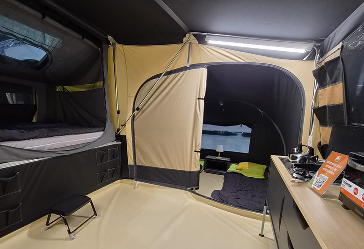 Bardani Summitcruiser vouwwagen binnen