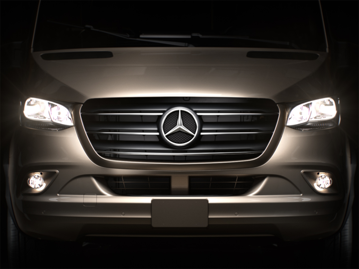 Front van de Bürstner Signature op Mercedes