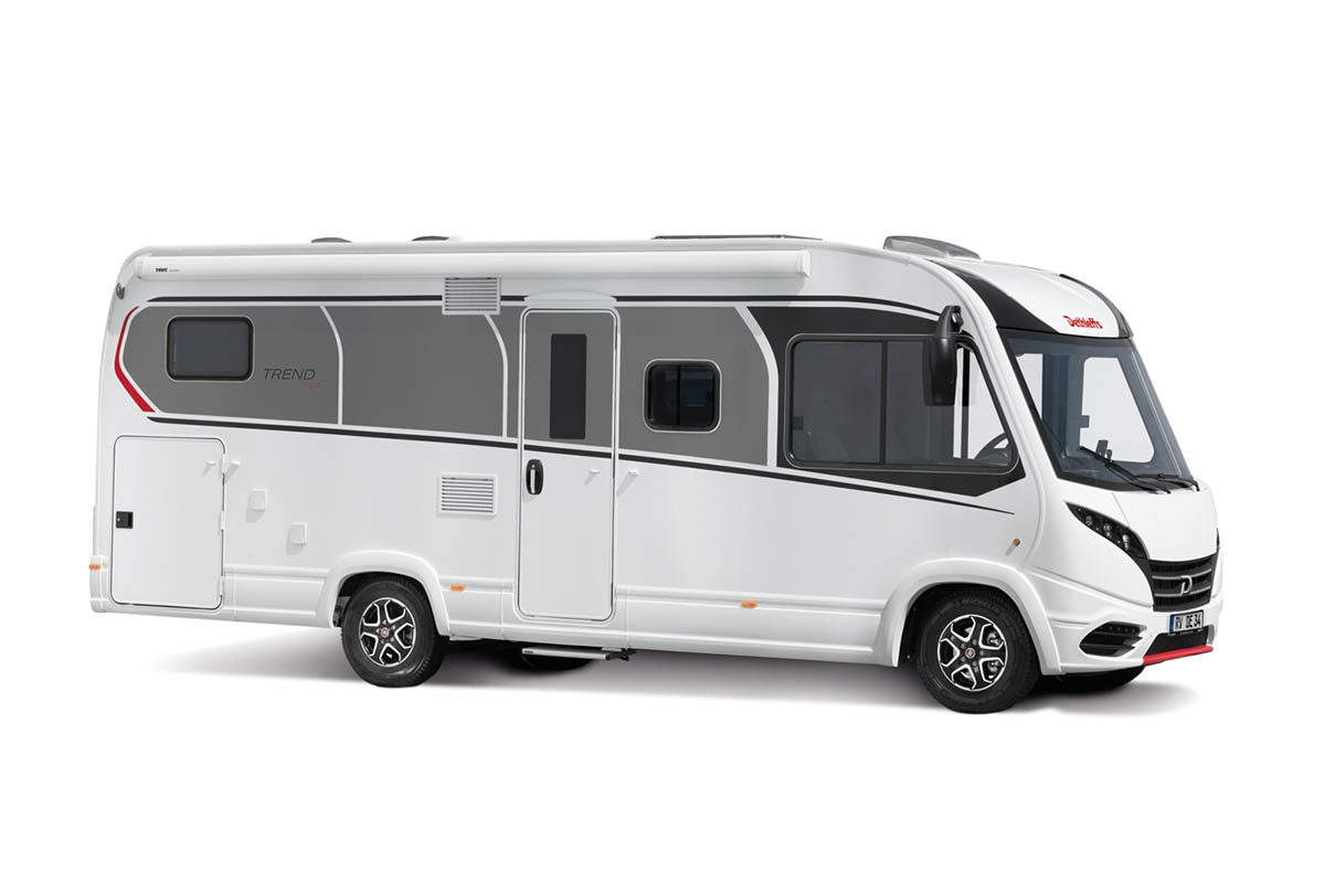 Exterieur van de integraalcamper Dethleffs Trend Active I 7027