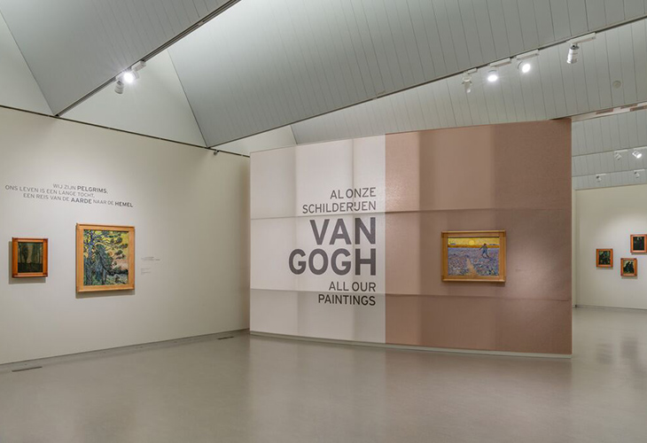 Schilderijen van Van Gogh in het Kröller-Müller Museum.