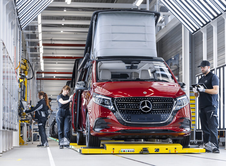 De productie van de Mercedes-Benz Marco Polo vindt vanaf nu plaats in de eigen fabriek in het Duitse Ludwigsfelde.