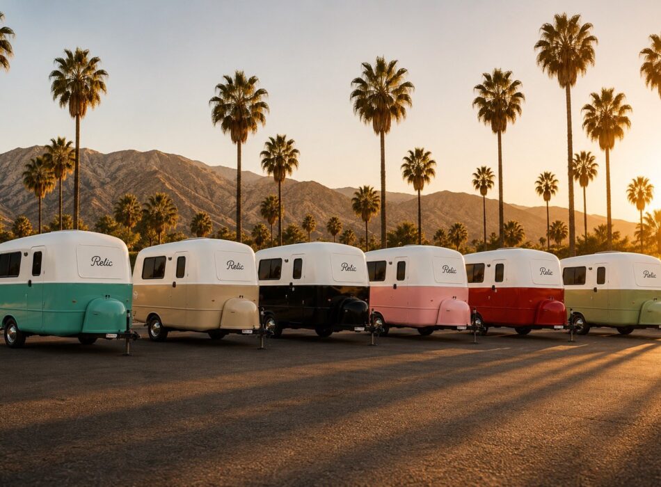 Relic Trailers kleurrijke caravans