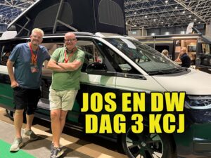 Videostill van de nieuwe Volkswagen California 2027 op de Kampeer en Caravan Jaarbeurs in Utrecht